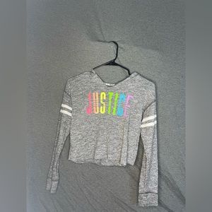 Justice cropped sweatshirt